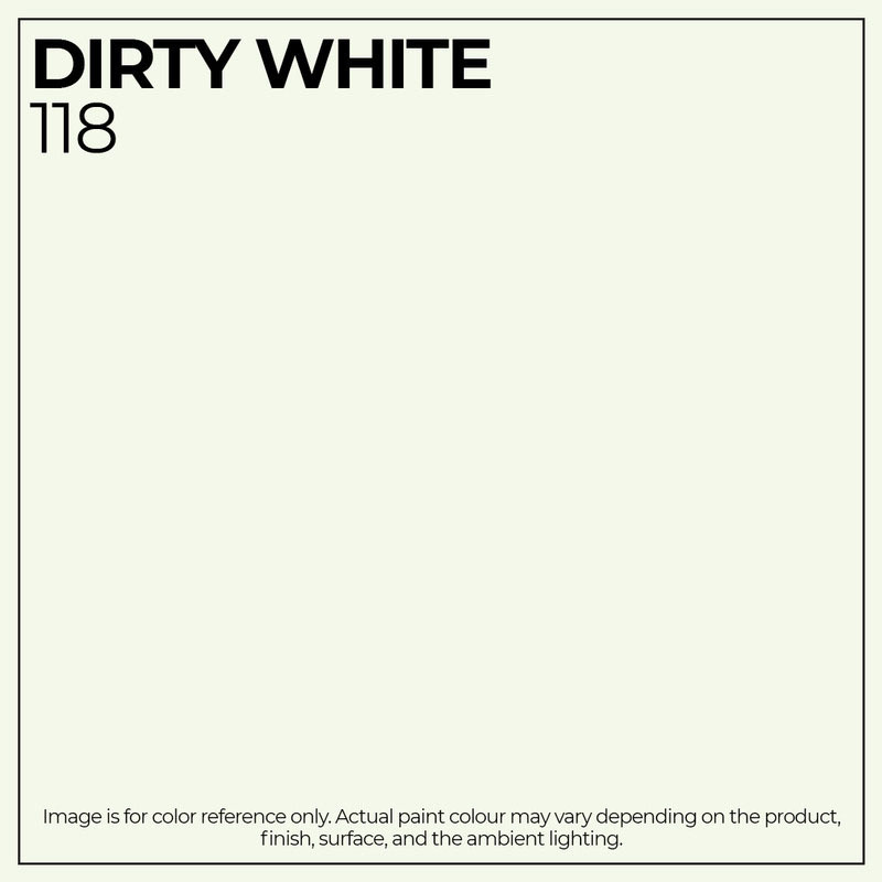 Ritver Premium Water-Based Wall Paint Emulsion, 3.6L, Dirty White 118