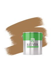 Ritver Premium Water-Based Wall Paint Emulsion, 3.6L, Caramel 801