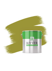 Ritver Premium Water-Based Wall Paint Emulsion, 3.6L, Olive Green 609