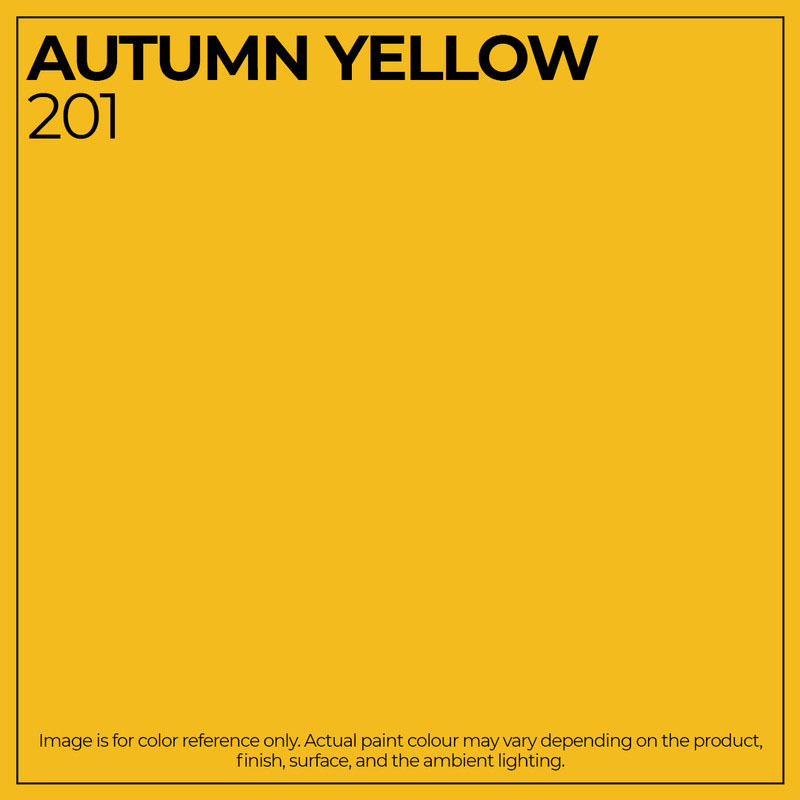 Ritver Premium Water-Based Wall Paint Emulsion, 3.6L, Autumn Yellow 201