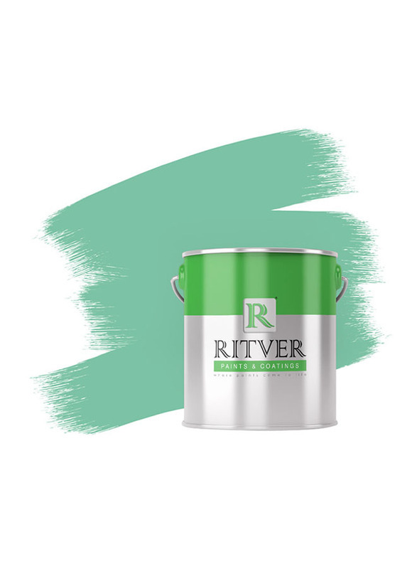 Ritver Premium Water-Based Wall Paint Emulsion, 3.6L, Dirty Green 606