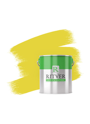 Ritver Premium Water-Based Wall Paint Emulsion, 3.6L, Mustard 204