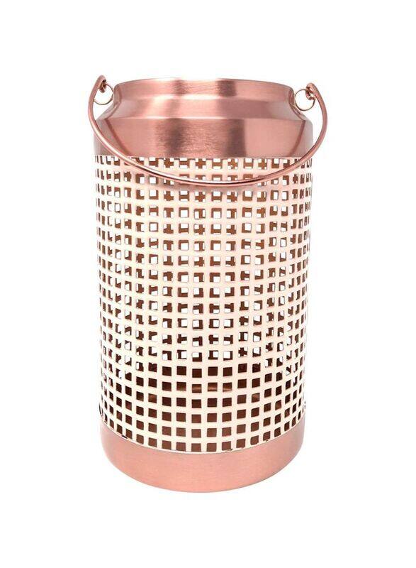 

Generic 12.5 x 21.5 cm Iron Lamba Metallic Lantern, Gold