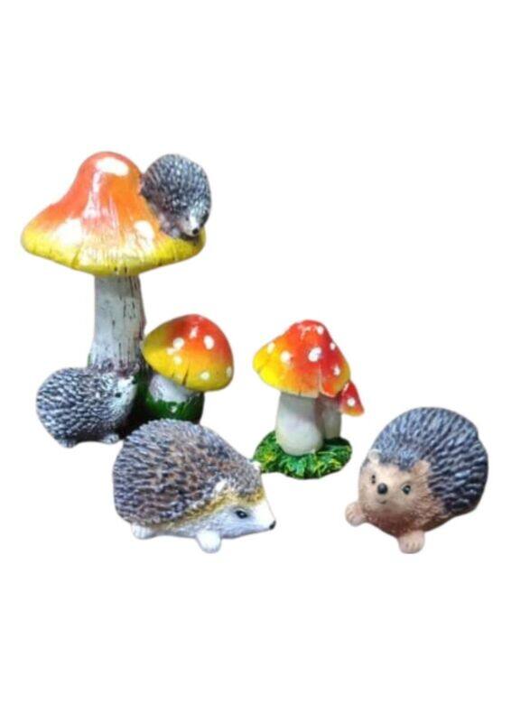 

Generic Hedgehogs Mushrooms Miniatures, 4 Pieces, Multicolour