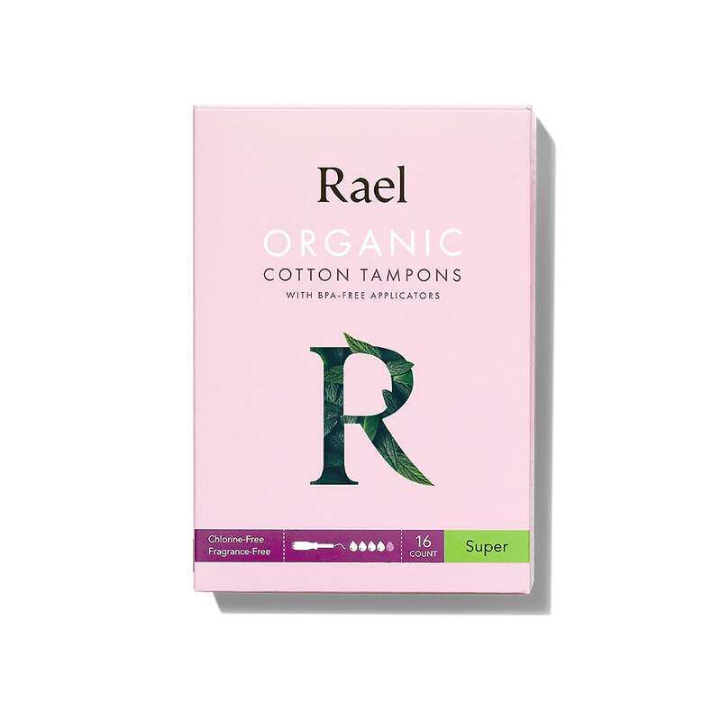 

Rael Organic Cotton Tampons with Long Applicators - Super