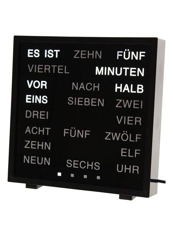 

Generic United Entertainment LED Word Clock, Black