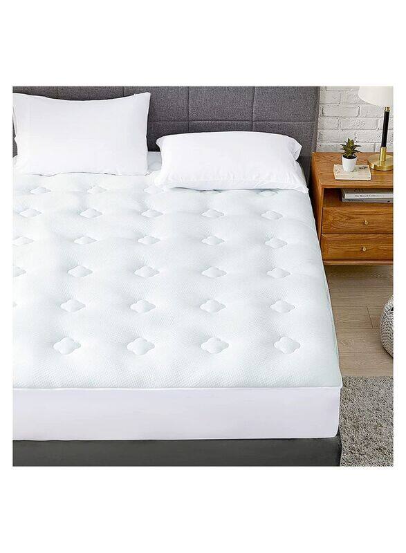 

Generic Breathable Memory Foam Microfiber Mattress Topper, White