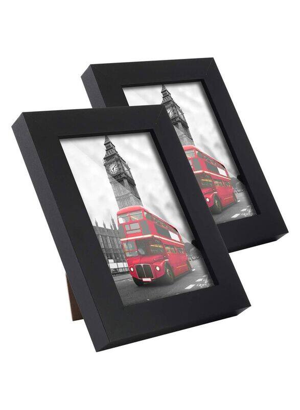 

Generic Picture Display Frames Set Photo Frames for Wall Gallery & Table Top, 2 Piece, 11 x 14 Inch, Black