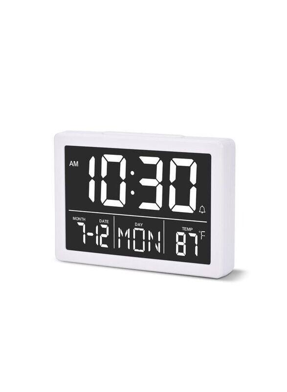 

Generic Large Display Digital Alarm Clock with USB Charger, 5.5-inch, White