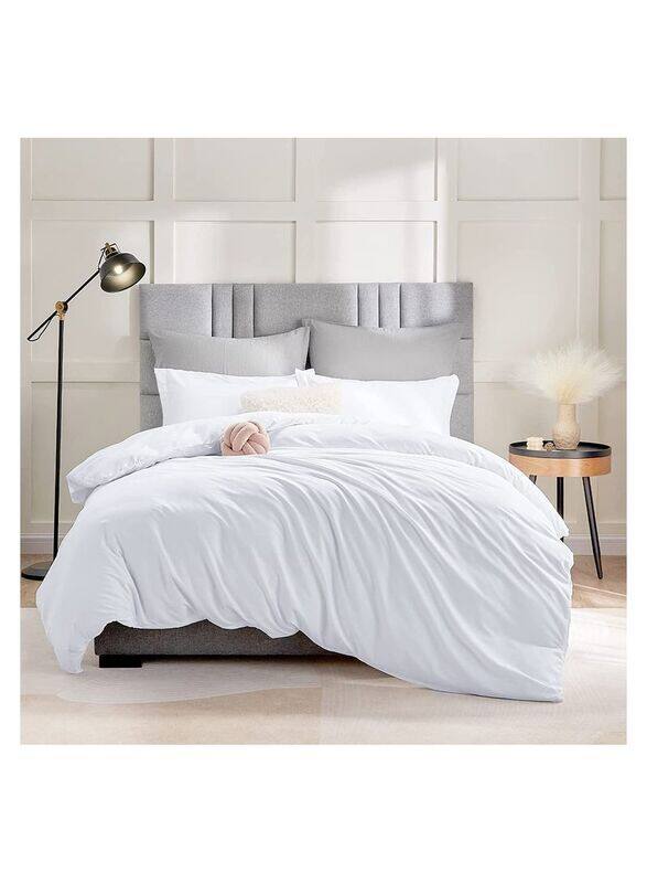 

Generic Microfiber Duvet Cover Set, 1 Duvet Cover + 1 Pillowcase, White