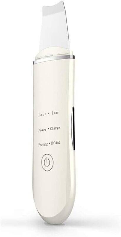 

Generic Skin Scrubber Ultrasonic Facial Cleaner Spatula Face Lifting Massager Facial Skin Scrubber Electric SPA Gentle Blackhead Remover