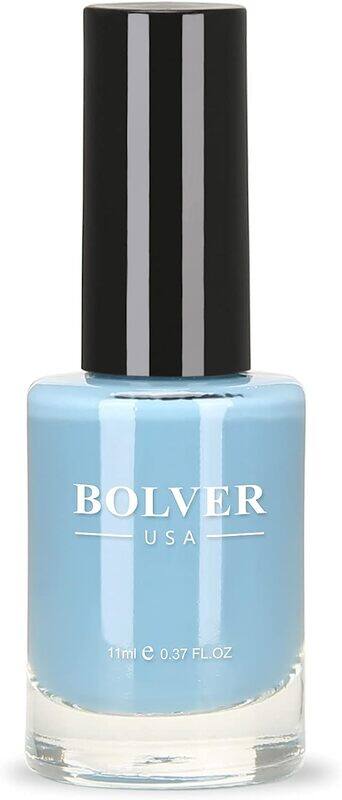 

Bolver- Quick Dry, Shine Up, Modern, Natural, 9 Free Formula, Glossy Nail Polish Teal 615- 11ml