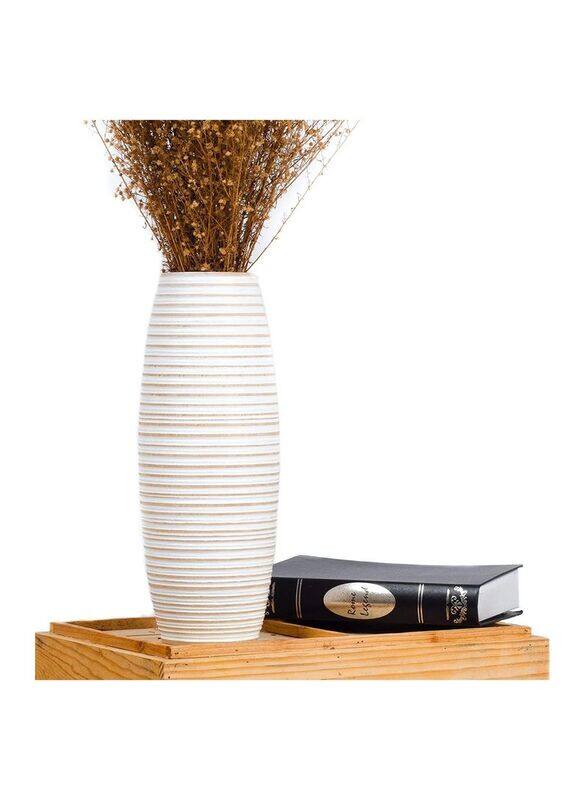 

Generic Handmade Flower Holder Small Floor Vase, 36cm, White
