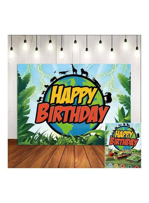 

Generic Green Tropical Jungle Wildlife World Adventure Photo Background, Multicolour