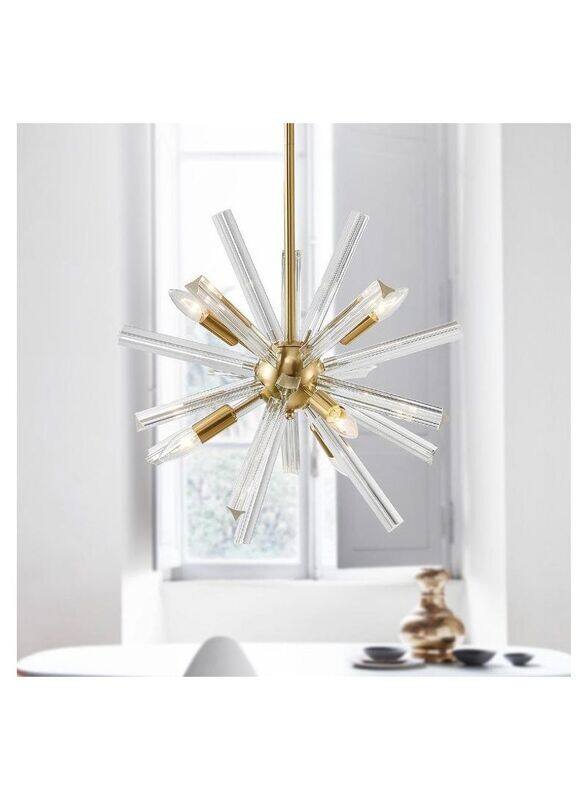 

Generic Chandelier, 26.5 x 23 x 25cm, SM-DY-20025, White/Gold