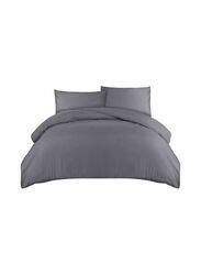 Utopia Bedding Quilt Cover Set, 1 Quilt + 2 Pillow Cases, Double, Grey