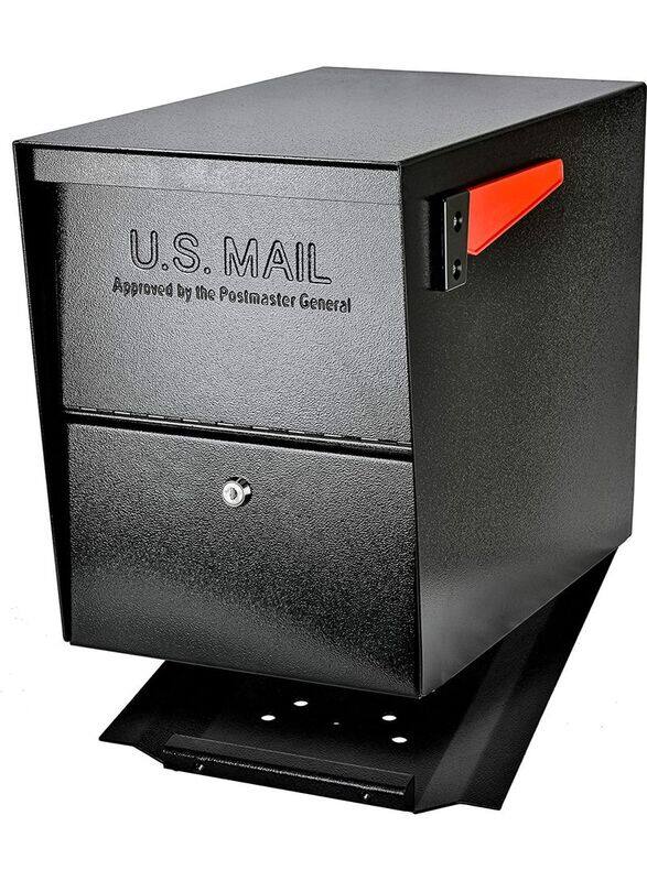 

Master Mail Boss 7206 Curb Side Locking Security Mailbox, Medium, Black