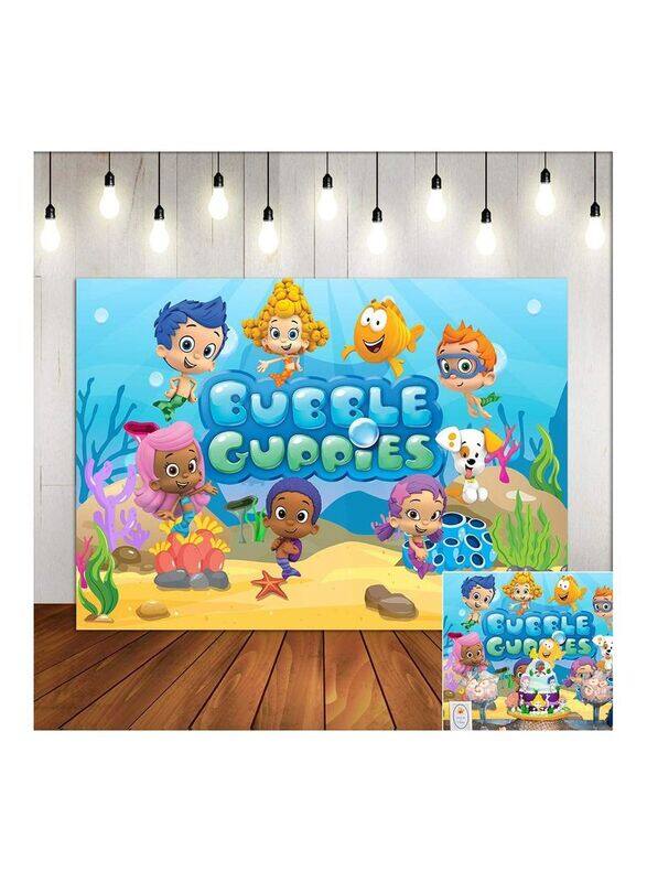 

Generic Cartoon Under The Sea World Photo Backdrop, Multicolour