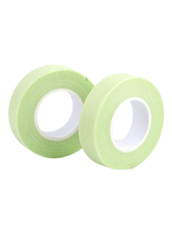 

Generic 2 Rolls Green Fabric Lash Tape for Eyelash Extension Supply 0.5"x2 Yards Makeup Tool Professional Beauty Salon Supplies for Girls and Women