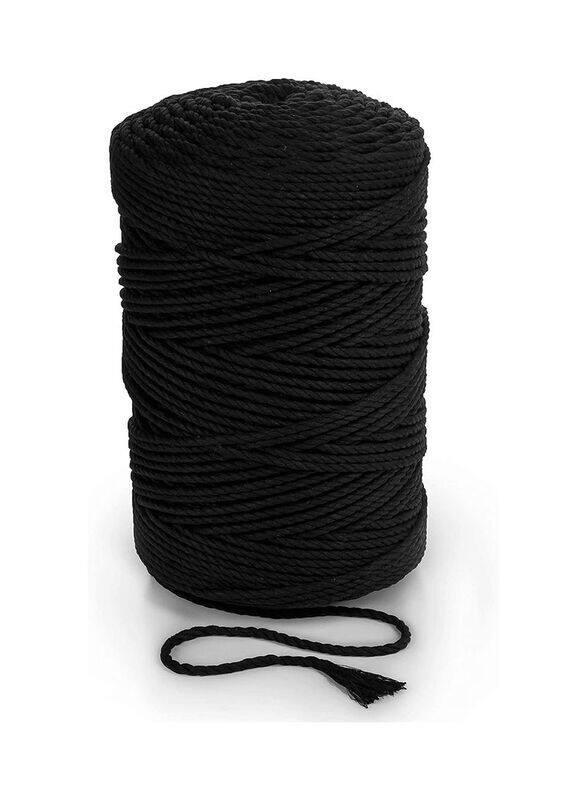 

Generic Macrame Rope 2mm Cotton Cord, Black