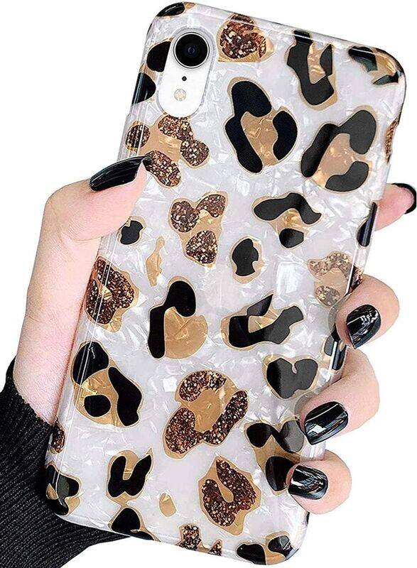 

Unspecified iPhone XR Bling Cheetah Pattern Design Soft TPU Slim Fit Mobile Phone Case Cover, Multicolour