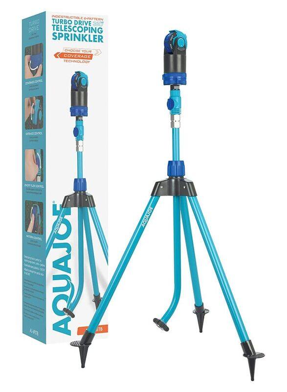 

Aqua Joe Indestructible Series 6 Pattern HD Sprinkler, AJ-6PSTB, Blue