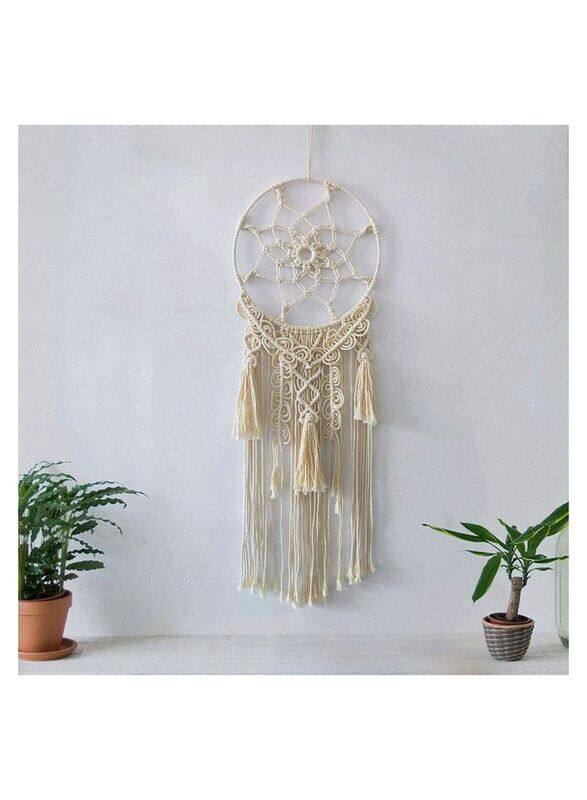 

Generic Dreamcatcher Weave Macrame Wall Hanging, White
