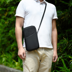 Comfy Travel Mate Polyester Bi-Fold Wallet for Men, Black