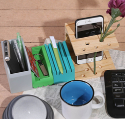 Smart E-Cube Desk Supplies Organizer, Multicolour
