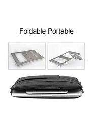 Strong Aluminium Foldable Laptop Stand, Silver