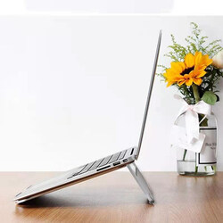 Strong Aluminium Foldable Laptop Stand, Silver