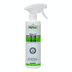 Sterilasafe Silver Hp,Oxygen, H2O2, Hydrogen Peroxide 5% with Colloidal Silver, Multi-purpose,High-Level Surface Disinfectant,500 ML