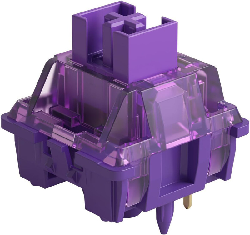 

Generic Akko CS Switches 3 Pin 36gf Tactile Switch Compatible for MX Mechanical Keyboard, Purple