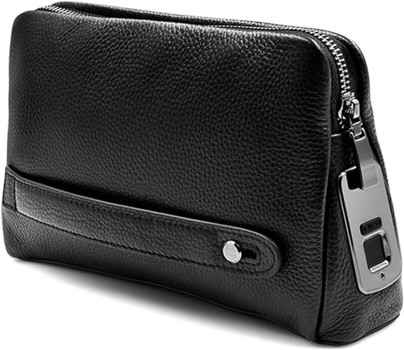 

Generic Smart Fingerprint Wallet Bags for Men, Black