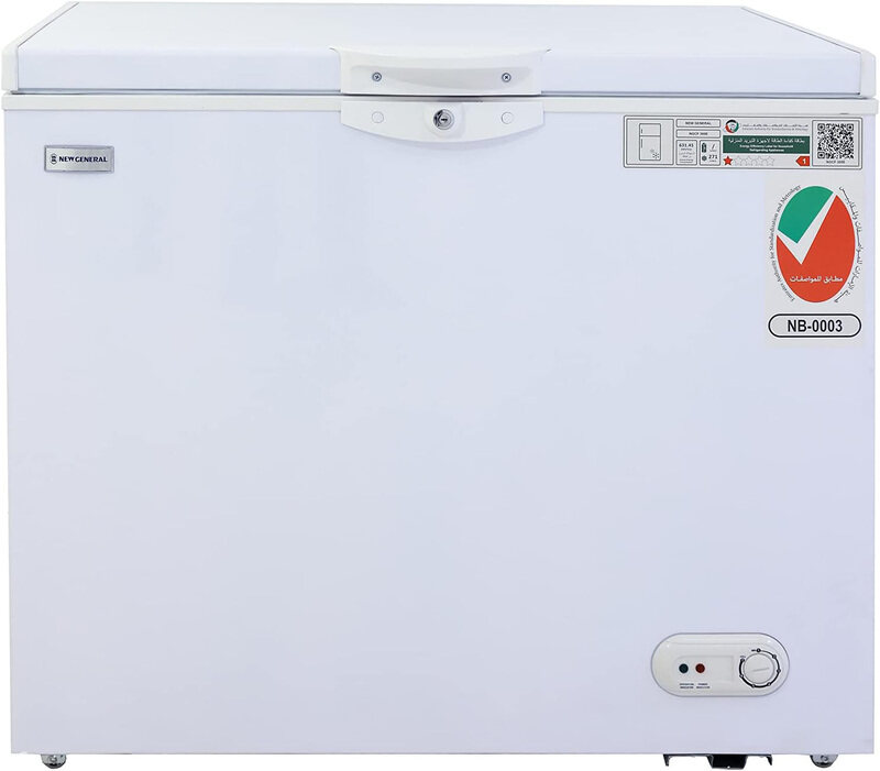 

New General 271L Chest Freezer, White