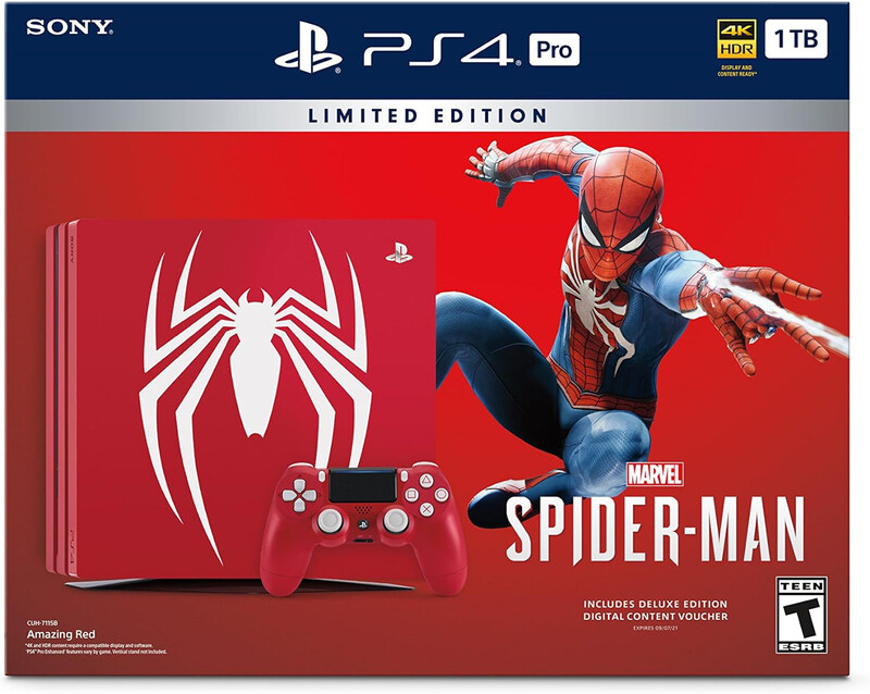 

Sony PlayStation 4 Pro Limited Edition Marvel's Spider-Man Bundle Console, 1Tb, Black
