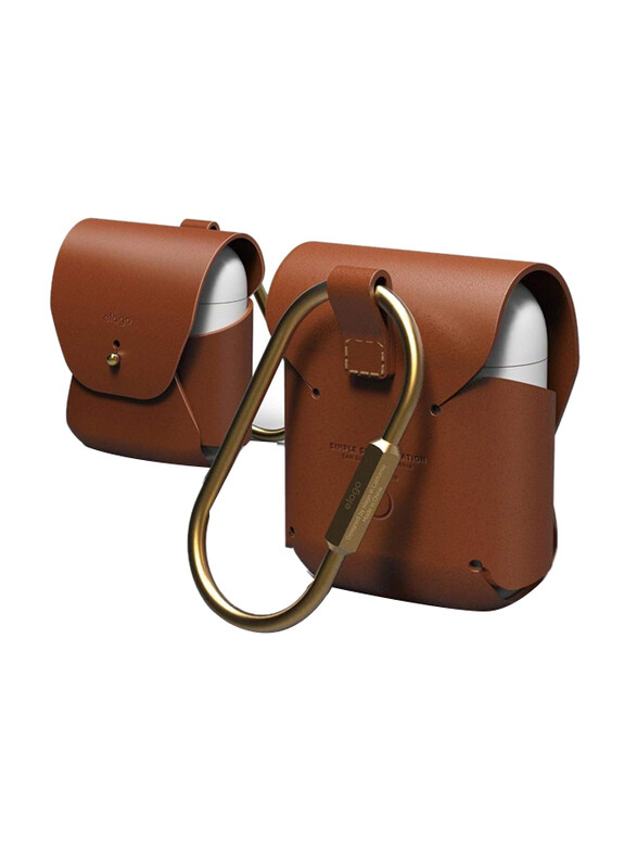 

Elago Leather Case for Apple AirPods, Brown