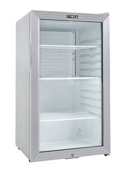 Yamada 85L 3 Shelves Lock & Light Glass Single Door Refrigerator, YCC90G, Grey
