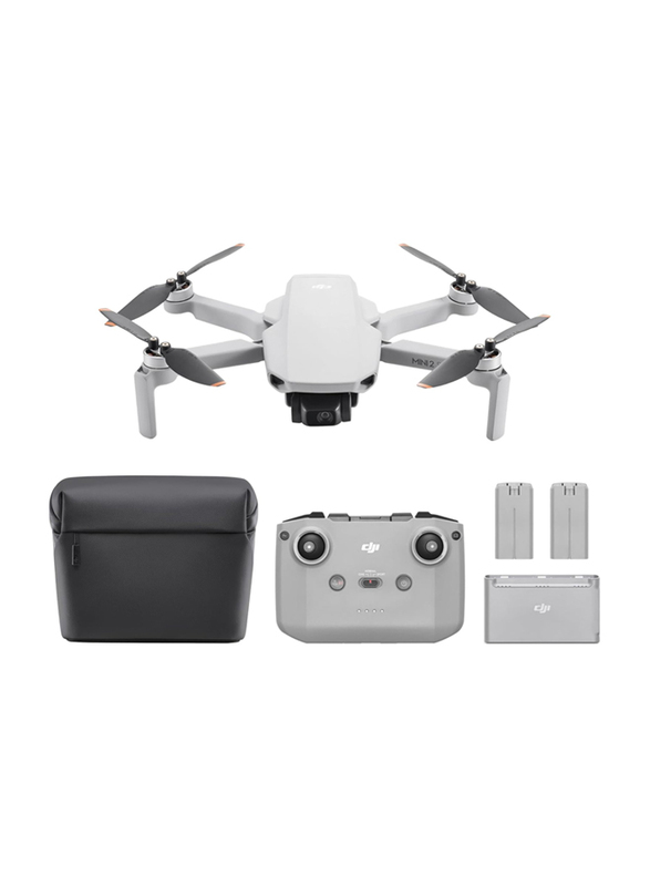 DJI Mini 2 SE Fly More Combo Drone, MOIAT Certified, UAE Version, 12MP, White