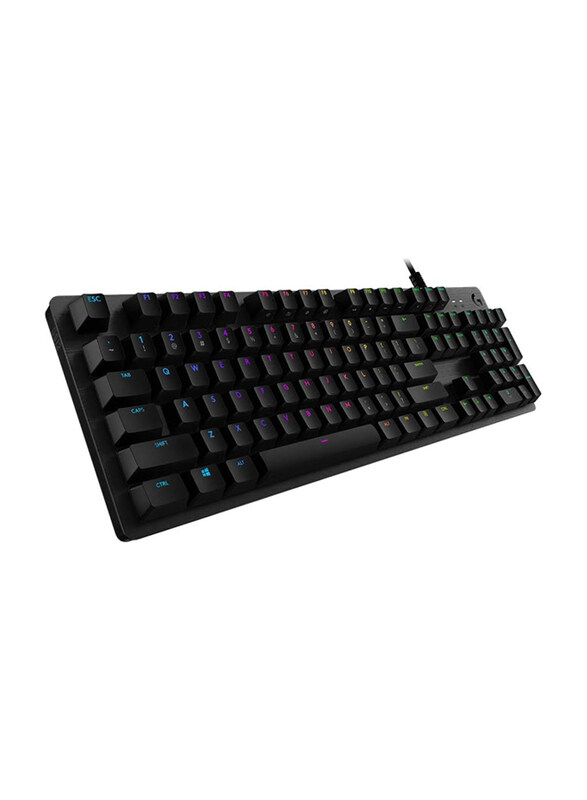 

Generic Logitech Wired G512 RGB Lightsync Backlit Keys, Romer-G Tactile Key Switches Brushed Aluminium Case Mechanical Gaming Keyboard for All Device, Carbon/