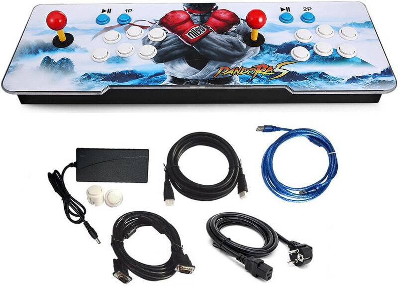 

Generic Pandoras Box Arcade Video Game Machine Double Arcade Joystick With 999 Classic Games Inside, Multicolour