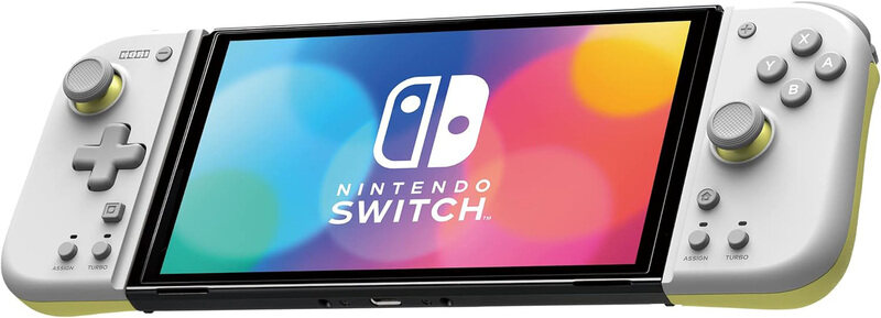

Hori Switch Split Pad Compact for Nintendo Switch, Light Grey/Yellow
