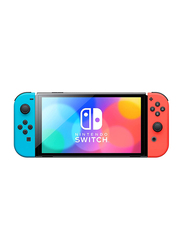 Nintendo Switch OLED Model, 64GB, Neon Red & Neon Blue Controllers