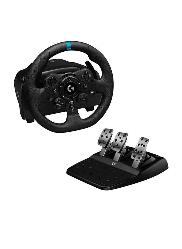 Logitech G923 Racing Wheel & Pedals for PlayStation PS5, PS4 & PC, Black