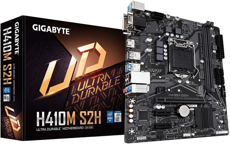 

Gigabyte Intel H410M S2H mATX Motherboard, Black