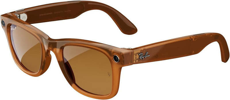 

Ray-Ban Polarized Full-Rim Wayfarer Brown Sunglasses Unisex, Brown Lens