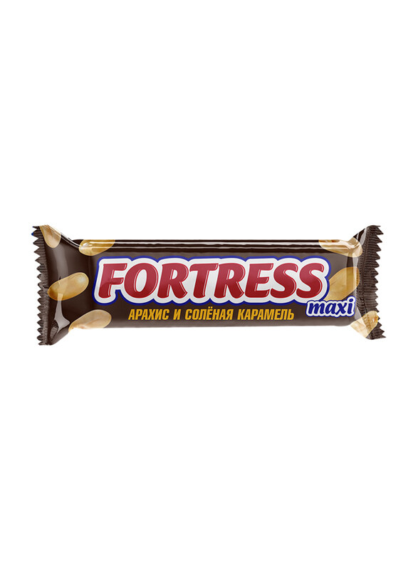 

Nevskiy Konditer Fortress Maxi Glazed Candy with Peanut and Salted Caramel with Soft Brittle Core Pack, 24 x 50g