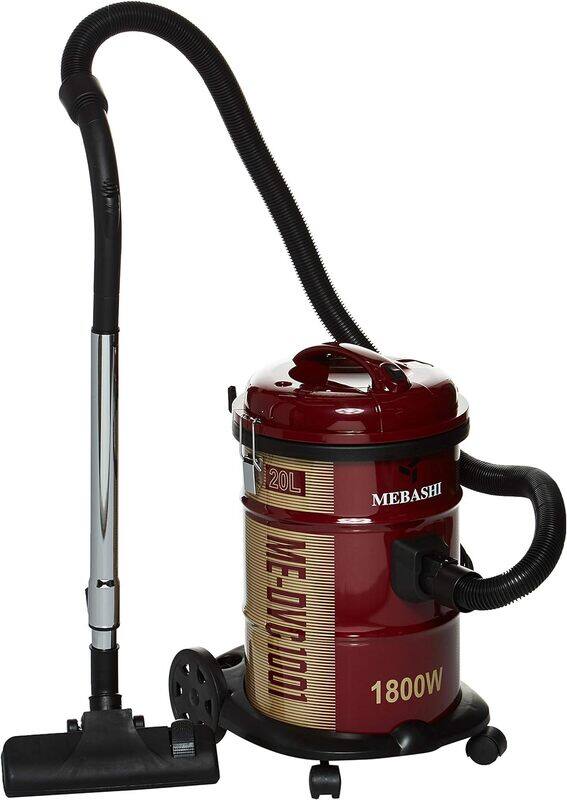

Mebashi Drum Vacuum Cleaner, 20L, 1800W, Me-Dvc1001, Multicolour