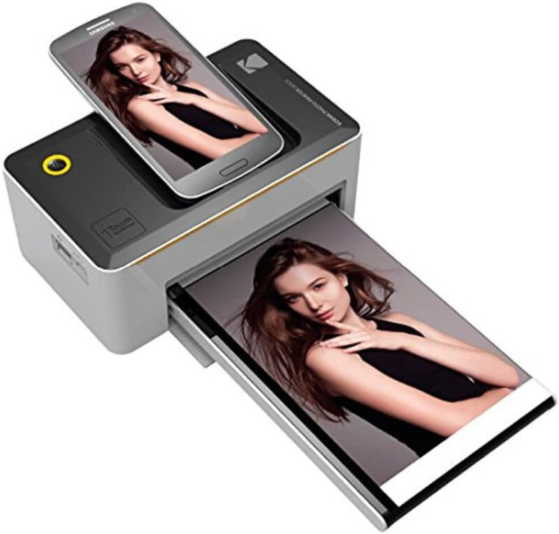 

Kodak Dock and Wi-Fi Portable Premium Quality Full Colour Instant Photo Printer for iOS and Android, Black/Grey