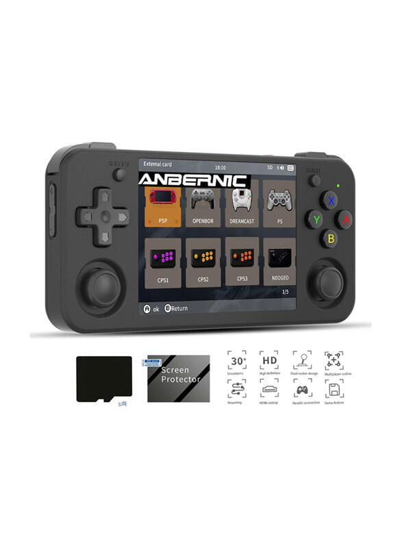 

Anbernic Retro Handheld Game Console, 64GB, RG35XX H, Black